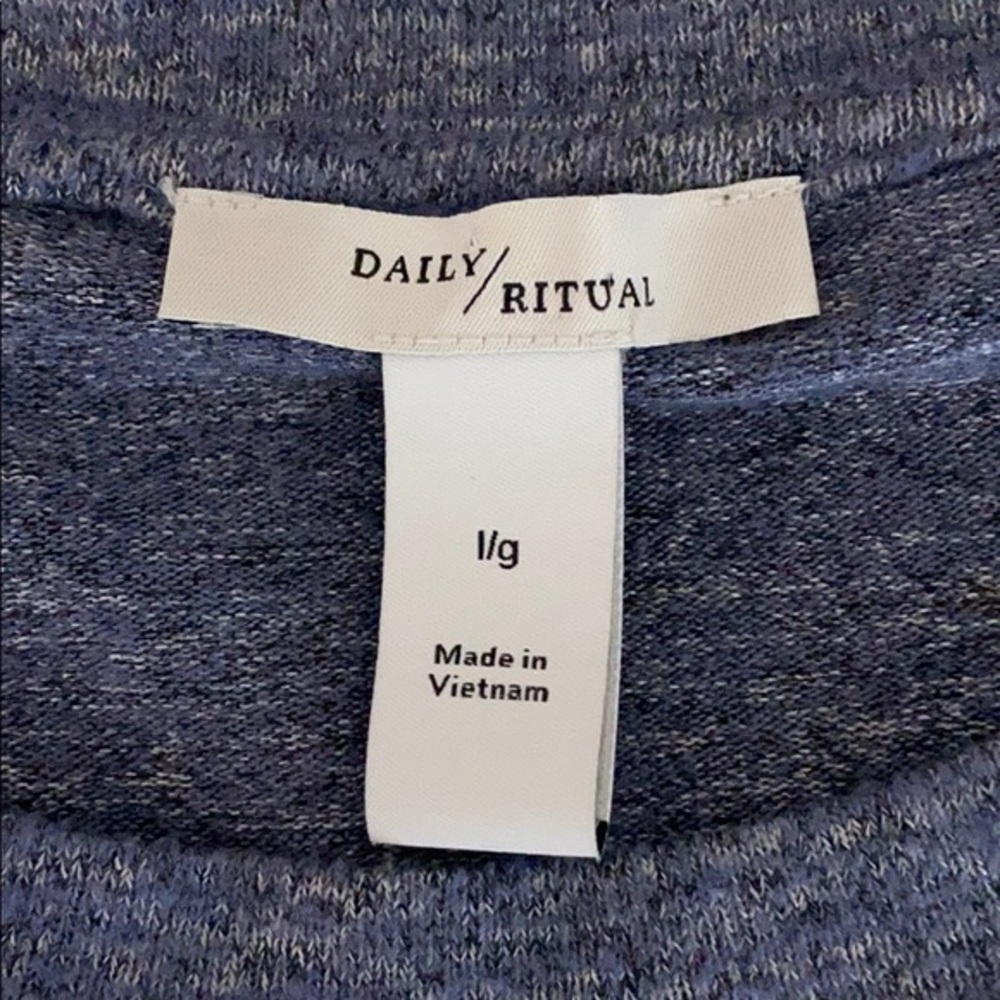 Daily Ritual Crew Neck Tunic Pullover - Picture 9 of 9